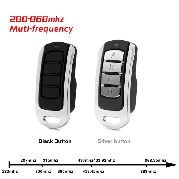 ANILLOS 280868MHz APRITURA DE PUERTA DE CONTROL REMOTO DE CONTROL REMOTO MULTIFRECHENCI