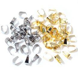 100 -stks roestvrij staal vergulde hangerse pinch borgtocht klimp ketting haken clips connector diy sieraden maken bevindingen sieraden sieraden makelie bevindingen