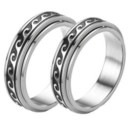 Ringen 50 stuks Mti-stijlen Mix roterende roestvrijstalen spin mannen vrouwen spinner ring groothandel draaien vinger partij sieraden drop Deliv Dhe3A LL