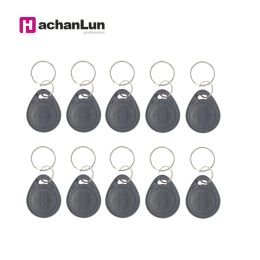 Ringen 50 stks RFID Keychain 125 kHz Readable geautoriseerde toegangskaart Keychain TK4100 EM4100 Keychain Ring Tag