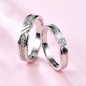 Ringen ATTA GEMS massief 925 sterling zilveren trouwringen ring voor vrouwen mannen sieraden VVS1 Moissanite verlovingsring paar verjaardag