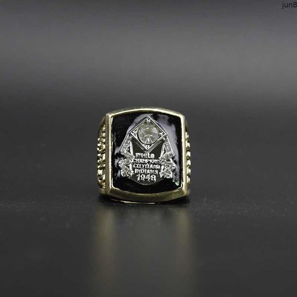 Anillos Banda 1948 Serie Mundial de Béisbol Anillo del Campeonato Indio de Cleveland Ukg1