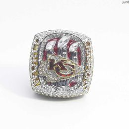 Anneaux Band 2022-2023 57th Super Bowl Kansas Chieftain Champion Ring Collier pliable Set Ring ZC3L