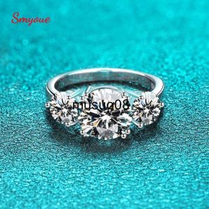 Rings Bandringen Smyoue 4ct Moissanite Diamond Ring For Women 18K Yellow Gold Wedding Band Bridel Jewelry S925 Sterling Silver Groothandel