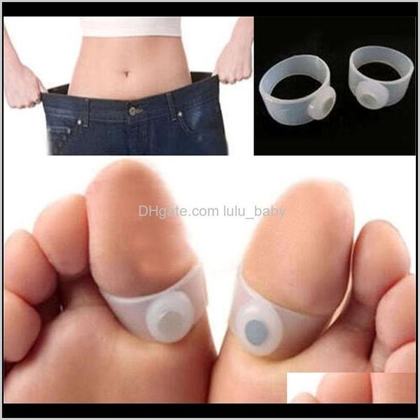 Anillos Body Jewelry Drop entrega 2021 Pulgar Corrector Bunión Separador Toes Protector Magic Toe Ring Toe Ring Sile Foot Care Beau