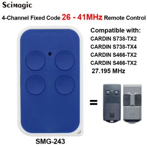 Anillos Cardin S738TX2 S466TX2 Control remoto de la puerta del garaje 27.195MHz Puerta de la puerta Llavero para barreras de puerta