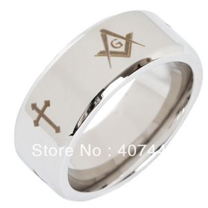 Anillos Envío gratis Precio barato EE. UU. Canadá Reino Unido Rusia Brasil Ventas calientes de 8 mm Polsihed Masonica Masónica Tungsten Tamaño de boda Tamaño 613