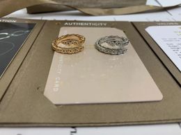 Anneaux Bague de conception de serpent classique anneaux ouverts de luxe faciles à déformer dame argent or rose plaqué bague de bande Dimond bijoux accessoires