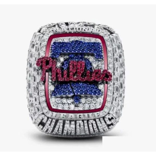 Anneaux Cluster Anneaux 2022 2023 Philadelphie World Series Baseball Team Championship Ring Sport Souvenir Men Fan Gift Wholesale Hip Hop Pu