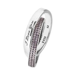Anéis compatíveis com Pandora Jewelry Sweet Promise Silver Ring para mulheres originais 100% 925 Sterling Silver jóias Anel inteiro2792