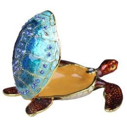 Anneaux Container Doice Decor Turtle Bijoux Bizarez Ban à bijoux en alliage en alliage en alliage