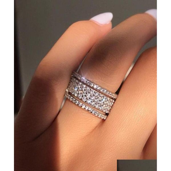 Anneaux Roues créatives avec diamant miniature pour accessoires de fête féminine 8545157 Drop Livraison Bijoux Bague DHB2I