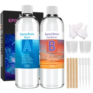 Anneaux Crystal Epoxy Resin Kit AB Glue Glue Hard Glue Supplies For Art Casting Moules résine