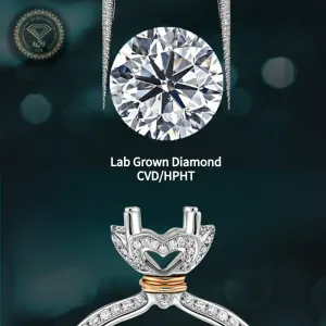 Rings aangepaste sieraden CVD HPHT LAB gekweekte diamantring voor vrouwen verloving trouwring