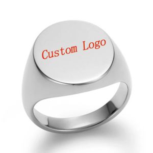 Rings op maat gemaakte gepersonaliseerde familie crest monogram signet grave symbool initialen klasse ring