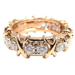 anillos diseñador de joyas diseñador de anillos para mujer conexión cruzada con anillo de diamantes joyas de zirconia anillo para hombre anillo de lujo Envío gratis Navidad Regalo del día de San Valentín