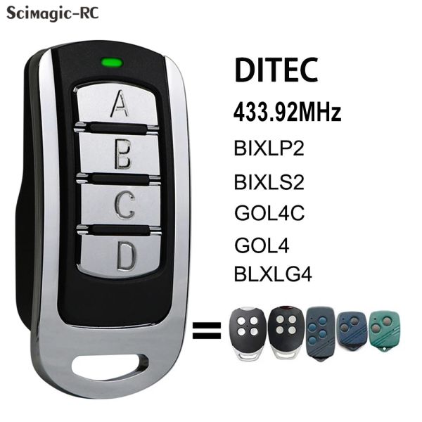 Anneaux Ditec Gol4 Bixlp2 Bixls2 Bixlg4 GOL4C Duplicator à distance 433.92 MHz porte-clés de porte de porte de porte
