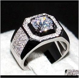 Rings Drop Livrot 2021 Choucong Jewelry Mens 925 Sterling Sierrose Gold 1DOT5CT Diamant Paev CZ Stone Ring Engagement Wedding B1279586