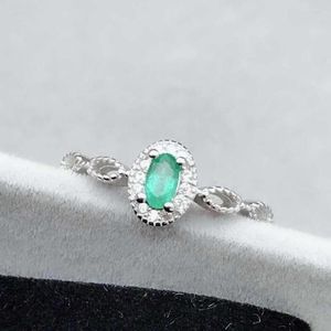 Rings smaragd sieraden goede kwaliteit vrouw kerstcadeau 3mm 5 mm