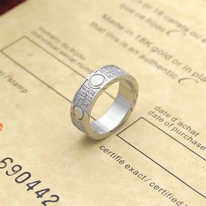 Ringen voor vrouwen crb carter love wedding band roestvrij stalen sieraden zilver goud heren schroevendraaier ring luxe designer mode verlovingssieraden 4083400 echte doos