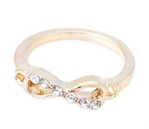 Bagues pour femmes Bijoux de mode Bowknot Knuckle Midi Mid Finger Tip Stacking Wedding Beautifully Ring Set