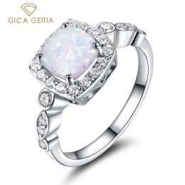 Anneaux Gica Gema Gema Color Topaz Gemstone Personalité Anneaux pour femmes 925 Cadeaux féminins d'anniversaire en argent sterling