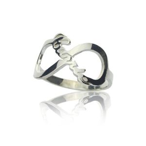 Ringen Infinity Ring Naam Gepersonaliseerde 925 Sterling Zilver Oneindige Naamplaat Ring Mode Eerste Handgemaakte Aangepaste Verjaardagscadeau