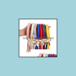 Ringen sieraden lederen armband sleutelhanger polsring kwelling hanger polsbandjes sport sleutel ketting armbanden bangle feest voordeel sieraden drop de