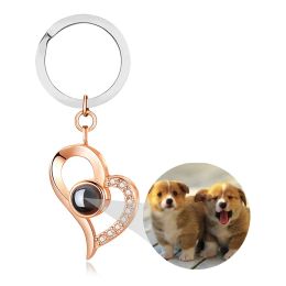 Rings Love Keychain Picture Style personalizado