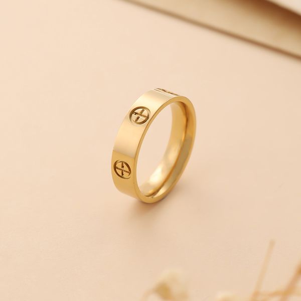 Anneaux Love vis Ring Mens Anneaux Classic Luxury Designer Bijoux Womens Brass Gold plaqué or argent or ne s'est jamais fondu pas allergique