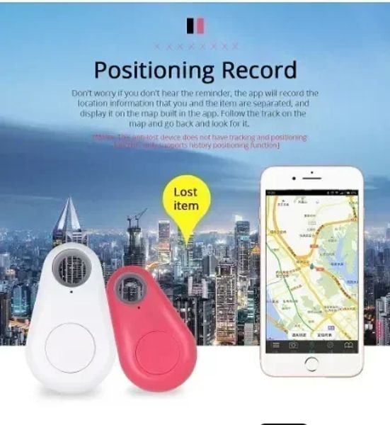 Anneaux Mini Pet Smart Tracker Bluetooth 4.0 GPS Locator d'alarme Keychain pour Pet Dog Cat Child Itag Tracker Key Finder Collar