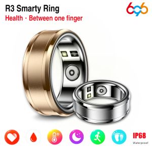 Anneaux Multifonctionnel Smart Ring Health Tracker Fréquence cardiaque Température corporelle Moniteur d'oxygène sanguin Étanche Hommes Femmes Sommeil Fitness