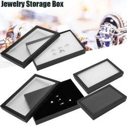 Anneaux nouveau 1 pièces 100 fente flocage porte-bijoux bague boucles d'oreilles pendentif boîte de rangement bijou vitrine organisateur