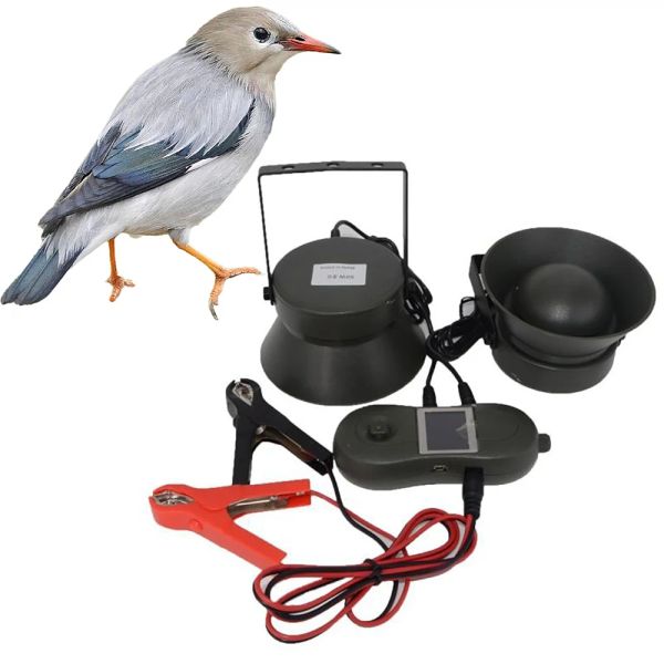 Anneaux Nouveau dispositif électronique de leurre sonore d'oiseau empêchant les oiseaux de sable de temps d'appeler l'appelant de chant d'oiseau lecteur Mp3 avec haut-parleur 2X50W boîte-cadeau