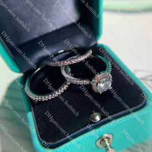 Ringen roze diamanten ring driedelige set designerringen voor vrouwen luxe verlovingstrouwring sterling zilveren bandringen jubileum g