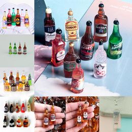 Anneaux Resin Wine Bottle Charms Pendants pour la mode Collier de boucle d'oreille Collier Kewlenchey Résultats du bricolage Accessoire