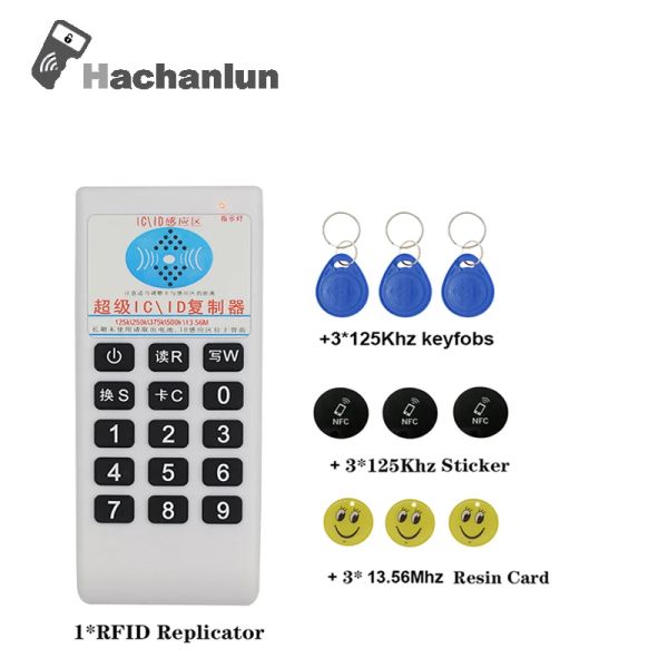 Anillos RFID Hommed 125kHz13.56MHz Programador Copier Duplicador Cloner Keychain Etiqueta de insignia NFC ID/IC Tarjeta Lector de lectores Tarjetas de escritor