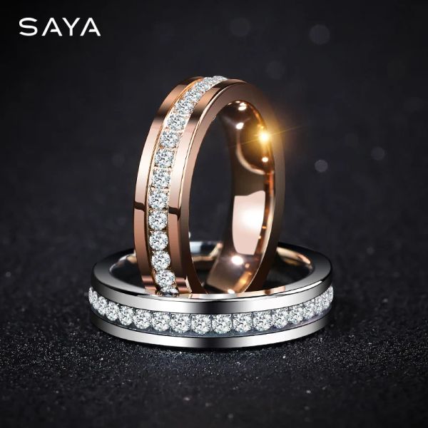 Anneaux anneaux pour hommes, anneaux en carbure de tungstène et pierres CZ brillantes pour l'engagement, le mariage, la livraison gratuite, personnalisée