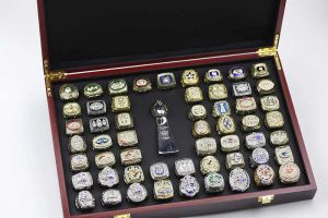 Rings Super Bowl 55 Ring Set voetbalkampioenschap Ring and Trophy 19662020 Championship Collection