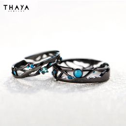 Ringen Thaya Real S925 zilveren paar ringen origineel ontwerp ringen voor vrouwen mannen aanpasbare symbool ringen bruiloft betrokkenheid fijne sieraden