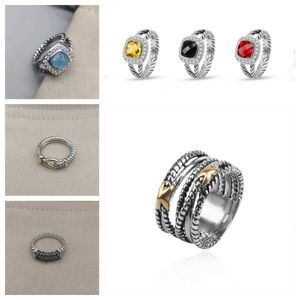 Bagues torsadées femmes tressées Designer hommes bijoux de mode pour croix classique bague en cuivre fil Vintage x cadeau d'anniversaire de fiançaillesGZJF