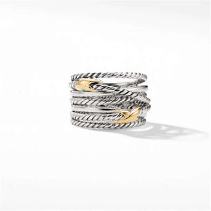 Ringen Twisted Vrouwen Gevlochten Designer Mannen Mode-sieraden voor Cross Klassieke Koperen Ring Draad Vintage X Engagement Anniversary Gift