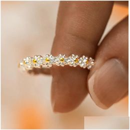 Rings vintage Sier Color Sun Moon Star Set for Women Men Ethnic Finger Open Ring 2023 Trend vrouwelijke sieraden cadeau drop levering Dhyle
