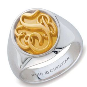 Ringen groothandel 925 vaste zilveren gegraveerde naam ring 15 mm ronde ring dubbele kleuren ring voor mannen vrouwen geschenken