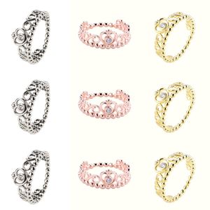 Anneaux femmes Designer classique brillant anneaux Anillo femmes princesse couronne bijoux filles vacances plus beau cadeau Anneau