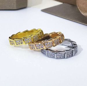 ringen wrap deisgn serpentine viper ring 18K vergulde unisex snake ring wrap ringen geometrie sieraden vrouwen mannen rose gouden ring twist ringen set cadeau 1