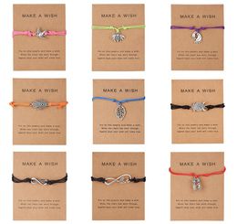 Rinhoo Life Tree Charm Bracelets pour femmes hommes Enfants Lucky Red String Amitié Souhait Bracelets Bijoux Gift Ajustement 2365591