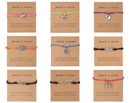 RINHOO arbre de vie Bracelets à breloques pour femmes hommes enfants chanceux chaîne rouge amitié souhait Bracelets bijoux cadeau réglable 2526802