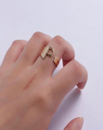 Rinhoo nouveau réglable ouvert gros A à Z lettre anneaux significatifs initiales anneaux bijoux cadeau pour les femmes 20206966387