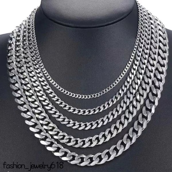 Collier de créateur Hiphop en argent sterling 925 bijoux personnalisés miami italien lien cubain chaînes gourmette pour hommes femmes collier de mode or argent chaîne cubaine